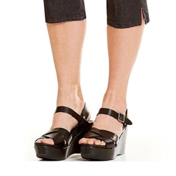 Kork-Ease Womens Ava 2.0 Black Ankle Strap Heels 2413679 - Picture 1 of 8